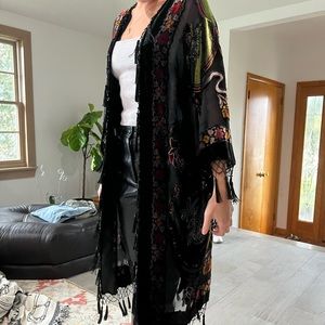 Kimono embroidered/velvet